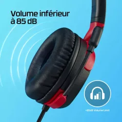 HyperX Cloud Mini - Casque filaire pour gaming (Noir et Rouge) - PC, Chromebook, Xbox Nintendo Switch, Steam Deck, appareils…