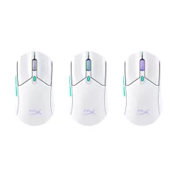 HyperX Pulsefire Haste 2 Core Souris Gaming sans fil - 6 boutons - RGB - multi-plateforme - 2,4 GHz/Bluetooth 5.0/câble USB C…