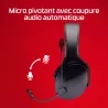 HyperX Cloud Jet Noir - Casque Gamer sans fil - Connexion Bluetooth & 2,4 GHz, Micro pivotant, jusqu'à 20h d'autonomie, Casque…
