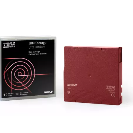IBM Cartouche LTO ULTRIUM 8 12TB/30TB BaFe (Barium Ferrite)