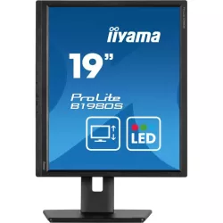 Ecran IIYAMA 19'' LED Noir dalle TN 3ms 5:4 1280x1024 250cd/m² HDMI Displayport haut parleurs 15cm pied régl en haut Pivot…