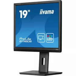 Ecran IIYAMA 19'' LED Noir dalle TN 3ms 5:4 1280x1024 250cd/m² HDMI Displayport haut parleurs 15cm pied régl en haut Pivot…