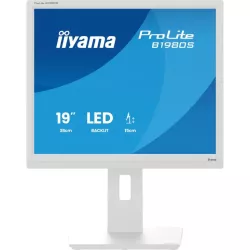 Ecran IIYAMA 19'' LED Blanc dalle TN 3ms 5:4 1280x1024 250cd/m² HDMI Displayport haut parleurs 15cm pied régl en haut Pivot…