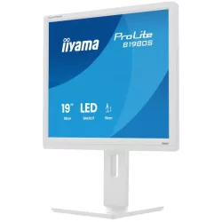 Ecran IIYAMA 19'' LED Blanc dalle TN 3ms 5:4 1280x1024 250cd/m² HDMI Displayport haut parleurs 15cm pied régl en haut Pivot…