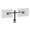 SUPPORT DE BUREAU IIYAMA A PINCES POUR 2 MONITEURS plats jusqu'à 30 Pivot 90° VESA DS1002C-B1