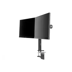 SUPPORT DE BUREAU IIYAMA A PINCES POUR 2 MONITEURS plats jusqu'à 30 Pivot 90° VESA DS1002C-B1