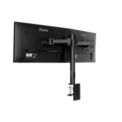SUPPORT DE BUREAU IIYAMA A PINCES POUR 2 MONITEURS plats jusqu'à 30 Pivot 90° VESA DS1002C-B1