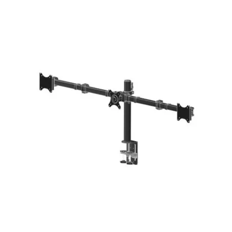 Support de bureau IIYAMA flexible pour trois écrans jusqu'à 27 Pivot 90° VESA DS1003C-B1