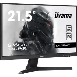 Ecran IIYAMA 22'' G-Master Black Hawk 1ms IPS 1920x1080 16:9 100Hz 300cd/m² HDMI DP USB HUB 2x2.0 HPs Black Tuner VESA 100x100…