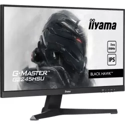 Ecran IIYAMA 22'' G-Master Black Hawk 1ms IPS 1920x1080 16:9 100Hz 300cd/m² HDMI DP USB HUB 2x2.0 HPs Black Tuner VESA 100x100…