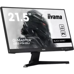 Ecran IIYAMA 22'' G-Master Black Hawk 1ms IPS 1920x1080 16:9 100Hz 300cd/m² HDMI DP USB HUB 2x2.0 HPs Black Tuner VESA 100x100…