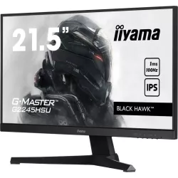 Ecran IIYAMA 22'' G-Master Black Hawk 1ms IPS 1920x1080 16:9 100Hz 300cd/m² HDMI DP USB HUB 2x2.0 HPs Black Tuner VESA 100x100…