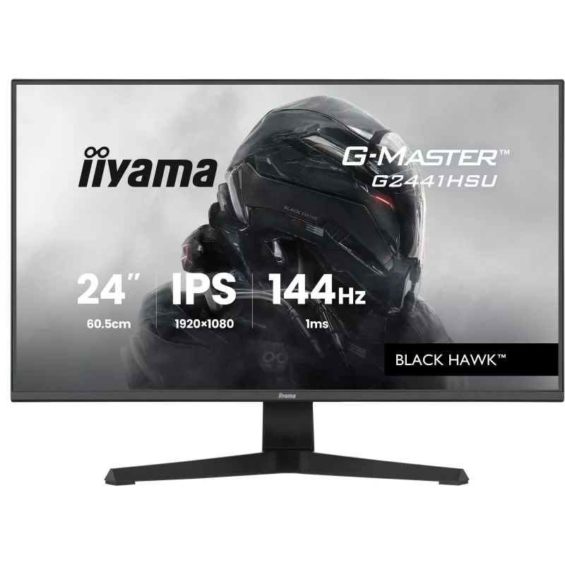 Ecran IIYAMA 23.8'' 1ms G-Master Black Hawk Noir IPS 1920x1080 16:9 144Hz 350cd/m² 1500:1 HDMI DisplayPort 2xUSB HPs 2x2W…