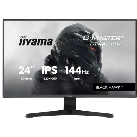 Ecran IIYAMA 23.8'' 1ms G-Master Black Hawk Noir IPS 1920x1080 16:9 144Hz 350cd/m² 1500:1 HDMI DisplayPort 2xUSB HPs 2x2W…