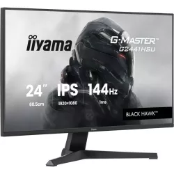 Ecran IIYAMA 23.8'' 1ms G-Master Black Hawk Noir IPS 1920x1080 16:9 144Hz 350cd/m² 1500:1 HDMI DisplayPort 2xUSB HPs 2x2W…