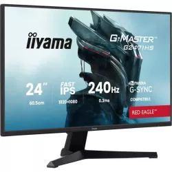 Ecran IIYAMA 23.8'' G-Master Red Eagle Noir 0.3ms Fast IPS 16:9 1920x1080 240Hz 1000:1 350 cd/m² 2xHDMI DisplayPort…