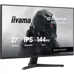 Ecran IIYAMA 27'' 1ms G-Master Black Hawk Noir IPS 1920x1080 16:9 144Hz 350cd/m² 1500:1 HDMI DisplayPort 2xUSB HPs 2x2W Black…