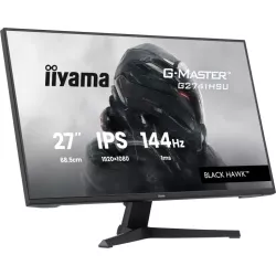 Ecran IIYAMA 27'' 1ms G-Master Black Hawk Noir IPS 1920x1080 16:9 144Hz 350cd/m² 1500:1 HDMI DisplayPort 2xUSB HPs 2x2W Black…