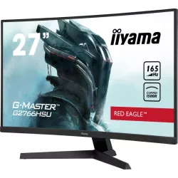 Moniteur IIYAMA 27 1ms G-MASTER Red Eagle dalle VA incurvé 165 Hz 1920x1080 250cd/m² 2xHDMI DP HPs 2xUSB HUB Black Tuner…
