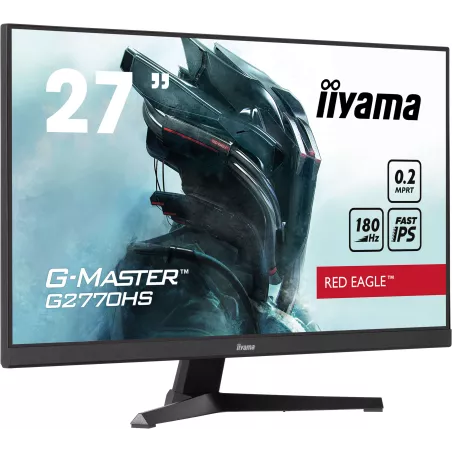 Ecran IIYAMA 27'' G-Master 0.2ms Red eagle Fast IPS 16:9 1920x1080 180Hz 300cd/m² HPs 2 x 2W HDMI DisplayPort VESA 100x100…
