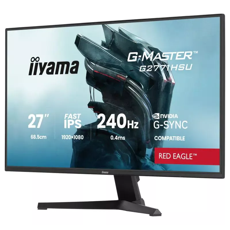 Ecran IIYAMA 27'' G-Master 0.4ms Red eagle Fast IPS 1920x1080 16:9 240Hz 350cd/m² 2xHDMI DisplayPort 2xUSB 1xUSB-C HPs G-SYNC…