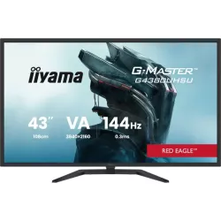 Ecran IIYAMA 43" Noir 0.3ms G-MASTER Red Eagle VA LED 16:9 3840x2160 144Hz 550 cd/m² FreeSync 2xDisplayport 2xHDMI HPs…