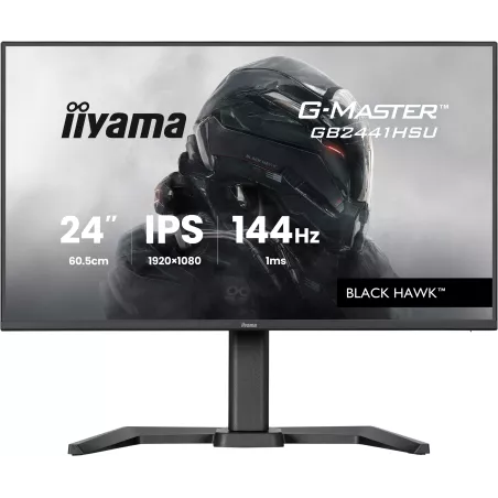 Ecran IIYAMA 23.8'' 1ms G-Master Black Hawk Noir IPS 1920x1080 16:9 144Hz 350cd/m² 1500:1 HDMI DisplayPort 2xUSB HPs 2x2W…