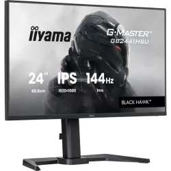 Ecran IIYAMA 23.8'' 1ms G-Master Black Hawk Noir IPS 1920x1080 16:9 144Hz 350cd/m² 1500:1 HDMI DisplayPort 2xUSB HPs 2x2W…
