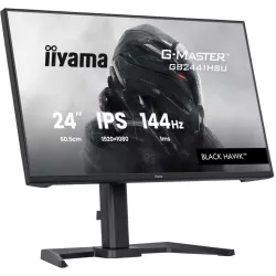Ecran IIYAMA 23.8'' 1ms G-Master Black Hawk Noir IPS 1920x1080 16:9 144Hz 350cd/m² 1500:1 HDMI DisplayPort 2xUSB HPs 2x2W…