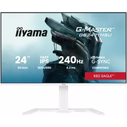 Ecran IIYAMA 23.8'' G-Master Red Eagle Blanc IPS 1920x1080 16:9 0.3ms 350cd/m² 240Hz 1000:1 2xHDMI DP 2xUSB HPs G-SYNC…