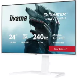 Ecran IIYAMA 23.8'' G-Master Red Eagle Blanc IPS 1920x1080 16:9 0.3ms 350cd/m² 240Hz 1000:1 2xHDMI DP 2xUSB HPs G-SYNC…