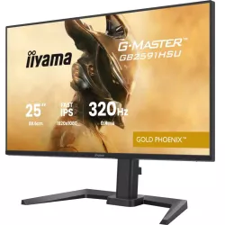 Ecran IIYAMA 24.5'' G-Master Gold Phoenix Noir Fast IPS 1920x1080 16:9 0.4ms 350cd/m² 320Hz 1000:1 2xHDMI DP 4xUSB HPs G-SYNC…