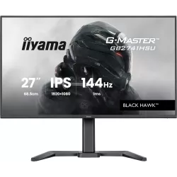 Ecran IIYAMA 27'' 1ms G-Master Black Hawk Noir IPS 1920x1080 16:9 144Hz 350cd/m² 1500:1 HDMI DisplayPort 2xUSB 2xHPs 15cm pied…