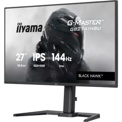 Ecran IIYAMA 27'' 1ms G-Master Black Hawk Noir IPS 1920x1080 16:9 144Hz 350cd/m² 1500:1 HDMI DisplayPort 2xUSB 2xHPs 15cm pied…