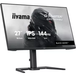 Ecran IIYAMA 27'' 1ms G-Master Black Hawk Noir IPS 1920x1080 16:9 144Hz 350cd/m² 1500:1 HDMI DisplayPort 2xUSB 2xHPs 15cm pied…