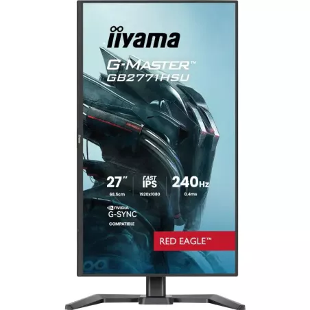 Ecran IIYAMA 27'' G-Master Red eagle Fast IPS 1920x1080 240Hz 0.4ms 350cd/m² 2xHDMI DisplayPort 2xUSB HUB (1x3.2 1xType C) HPs…
