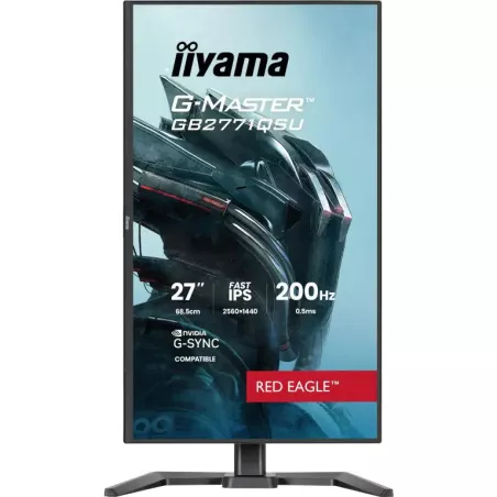 Ecran IIYAMA 27'' G-Master Red Eagle IPS Noir 2560x1440 16:9 0.5ms 200Hz 350cd/m² 1200:1 HPs HDMI DisplayPort 2xUSB HUB G-SYNC…