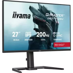 Ecran IIYAMA 27'' G-Master Red Eagle IPS Noir 2560x1440 16:9 0.5ms 200Hz 350cd/m² 1200:1 HPs HDMI DisplayPort 2xUSB HUB G-SYNC…