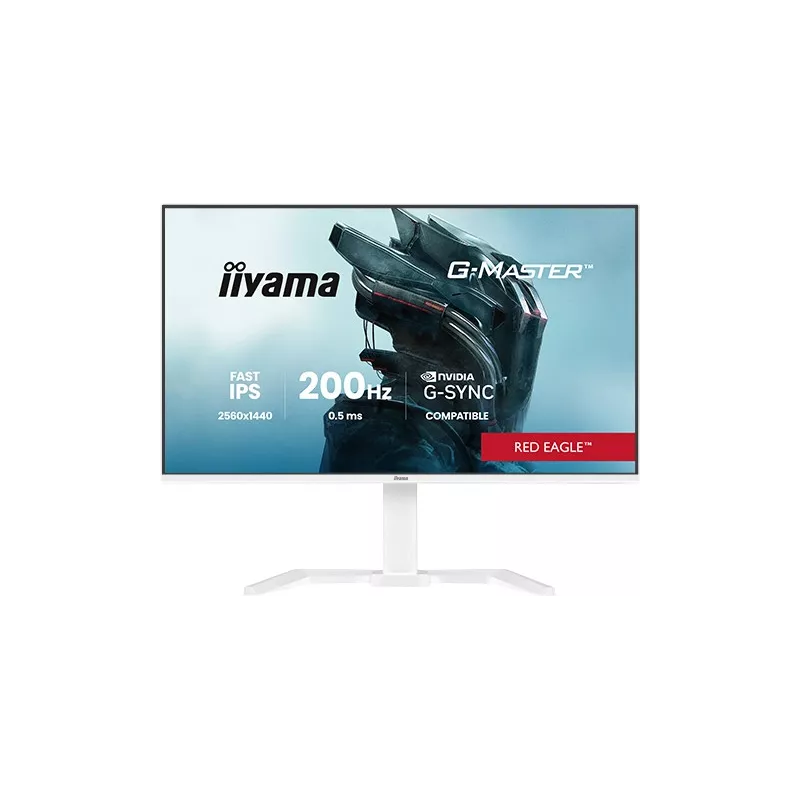 Ecran IIYAMA 27'' G-Master Red Eagle IPS Blanc 2560x1440 16:9 0.5ms 200Hz 350cd/m² 1200:1 HPs HDMI DP 4xUSB 15cm pied reglable…