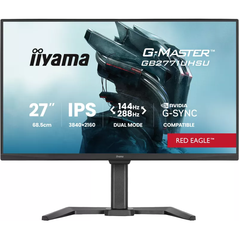 Ecran IIYAMA 27'' G-Master Red Eagle Fast IPS Noir 3860x2160 16:9 0.8ms 144Hz 450cd/m² 1500:1 HPs 2xHDMI DP USB HUB (2x3.2…