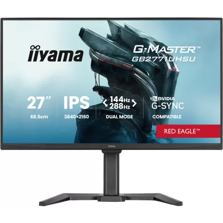 Ecran IIYAMA 27'' G-Master Red Eagle Fast IPS Noir 3860x2160 16:9 0.8ms 144Hz 450cd/m² 1500:1 HPs 2xHDMI DP USB HUB (2x3.2…