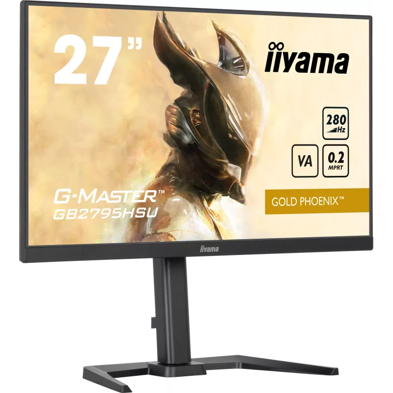 Ecran IIYAMA 27'' 1ms G-Master Gold Phoenix VA 16:9 1920x1080 300cd/m² 280Hz HPs HDMI DisplayPort 2xUSB 15cm pied régl hauteur…