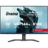 Ecran IIYAMA 32 G-Master Red eagle VA 3840x2160 0.6ms 400cd/m² 144Hz 2xHDMI DP USB-C 4xUSB HPs fonction KVM intégrée 15cm pied…