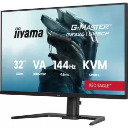 Ecran IIYAMA 32 G-Master Red eagle VA 3840x2160 0.6ms 400cd/m² 144Hz 2xHDMI DP USB-C 4xUSB HPs fonction KVM intégrée 15cm pied…