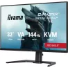 Ecran IIYAMA 32 G-Master Red eagle VA 3840x2160 0.6ms 400cd/m² 144Hz 2xHDMI DP USB-C 4xUSB HPs fonction KVM intégrée 15cm pied…