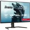 Ecran IIYAMA 32 G-Master Red eagle VA 3840x2160 0.6ms 400cd/m² 144Hz 2xHDMI DP USB-C 4xUSB HPs fonction KVM intégrée 15cm pied…