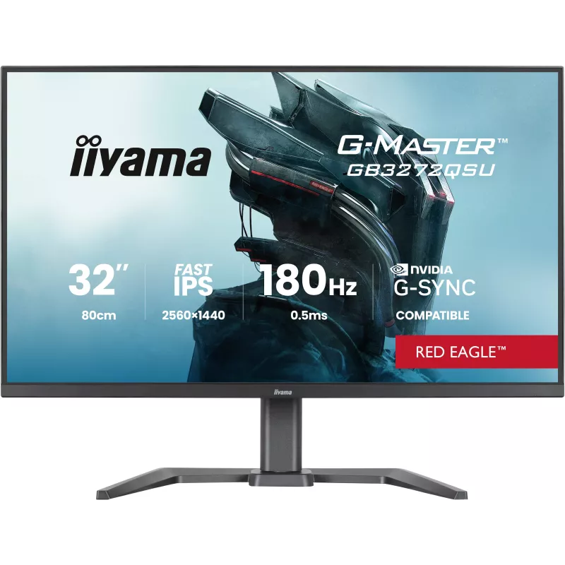 Ecran IIYAMA 32" G-Master Red eagle Fast IPS 2560x1440 0.5ms 400cd/m² 180Hz 2xHDMI DP 4xUSB (2x3.2 2xType C) HPs 15cm pied en…