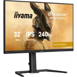 Ecran IIYAMA 31.5 Noir 1ms G-MASTER Gold Phoenix 16:9 IPS 2560x1440 240Hz Displayport 2xHDMI 4xUSB 15cm pied en réglable en…
