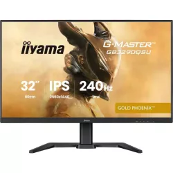 Ecran IIYAMA 31.5 Noir 1ms G-MASTER Gold Phoenix 16:9 IPS 2560x1440 240Hz Displayport 2xHDMI 4xUSB 15cm pied en réglable en…
