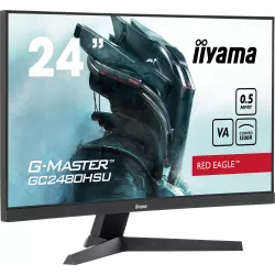 Ecran IIYAMA 23.6'' G-Master Red eagle Noir incurvé 1500R VA 1920x1080 0.5ms 300cd/m² 180Hz 3000:1 2xHDMI DisplayPort USB…